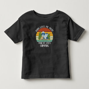 T-shirt Pour Les Tous Petits CUSTOM Papa M'maime Plus Qu'il n'Aime le Camping