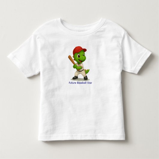 T-shirt Pour Les Tous Petits Cute Baseball Dino Shirt (Devant)