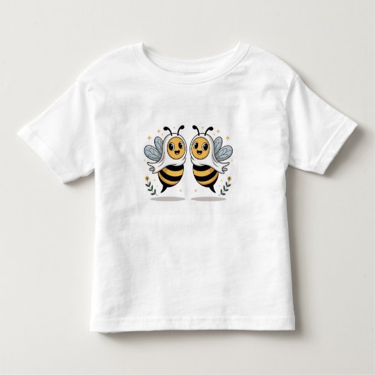 T-shirt Pour Les Tous Petits Cute Bees Illustration for Kids (Devant)