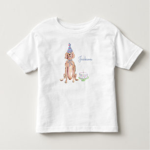 T-shirt Pour Les Tous Petits Cute Chien Chien Chien Golden Retriever 1er Annive