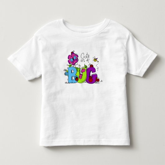 T-shirt Pour Les Tous Petits Cute comme un bug (Devant)