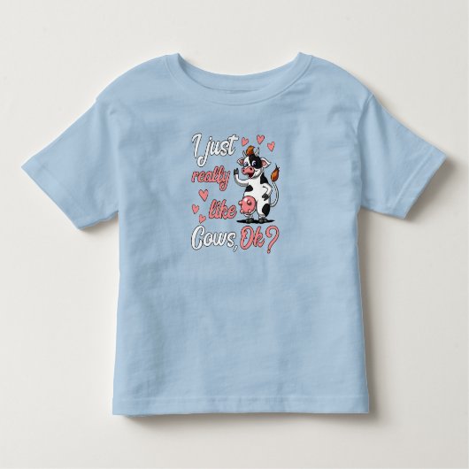 T-shirt Pour Les Tous Petits Cute Cow Funny Farm Ranch Animal (Devant)