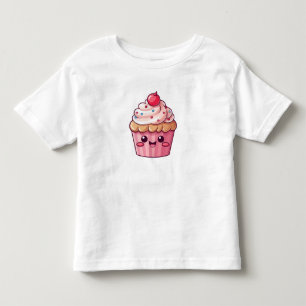 T-shirt Pour Les Tous Petits Cute cupcake avec garniture crème