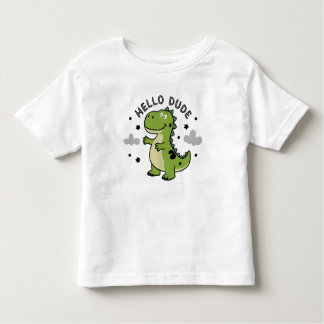T-shirt Pour Les Tous Petits Cute Dinosaur for أطفال Kids | Hello Dude