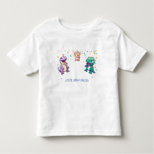 T-shirt Pour Les Tous Petits Cute dinosaur jungle École anniversaire de enfant 