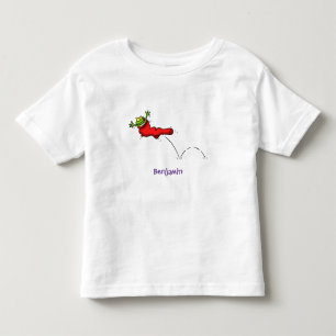 T-shirt Pour Les Tous Petits Cute grenouille dans une chaussette rouge saut de