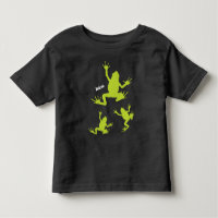 Cute grenouille verte et noire