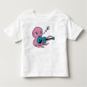 T-shirt Pour Les Tous Petits Cute Guitar Player Octopus (Devant)