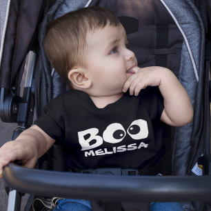 T-shirt Pour Les Tous Petits Cute Halloween Baby Boo Personnalisé