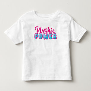 T-shirt Pour Les Tous Petits Cute Kawaii Pink Blue Plushie Power