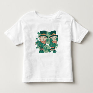 T-SHIRT POUR LES TOUS PETITS CUTE LEPRECHAUN GRIDDY DANCE JOUR DE LA SAINT PATR
