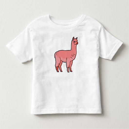 T-shirt Pour Les Tous Petits Cute little alpaca (Devant)