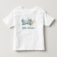 Cute Petit Aviateur Ours Volant Avion