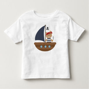 T-shirt Pour Les Tous Petits Cute Pirate Ours Pirates Bateau