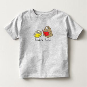 T-shirt Pour Les Tous Petits Cute Reading Rocks Librairie Book Lovers