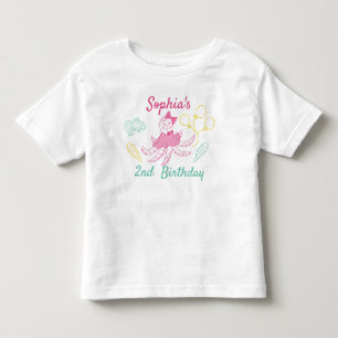 T-shirt Pour Les Tous Petits Cute Rose 2e anniversaire bébé fille