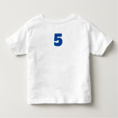 T-shirt Pour Les Tous Petits Cute Shark Anniversaire Nom Garçon (Dos)