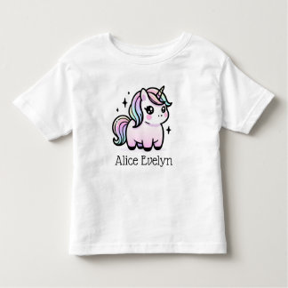 T-shirt Pour Les Tous Petits Cute Unicorn Personnalisé