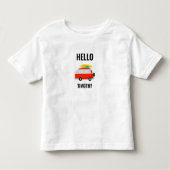T-shirt Pour Les Tous Petits Cute van été salutations modèle (Devant)
