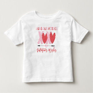T-shirt Pour Les Tous Petits Cute XOXO Hugs and Kisses Valentine