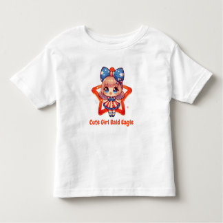 T-shirt Pour Les Tous Petits Cutie patriotique - Aigle à tête nue avec des fill