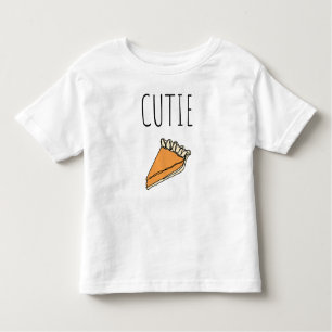 T-shirt Pour Les Tous Petits Cutie Pie Thanksgiving