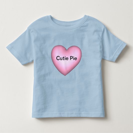 T-shirt Pour Les Tous Petits CutiePie Conversation Personnalisable Coeur Valent (Devant)