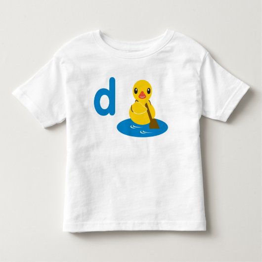 T-shirt Pour Les Tous Petits D est pour le canard (Devant)