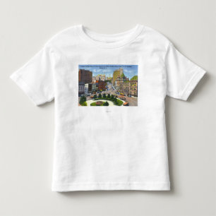 T-shirt Pour Les Tous Petits D et vue de bâtiment de H de rue d'état au capit