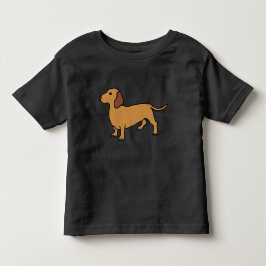 T-shirt Pour Les Tous Petits Dachshund (Devant)