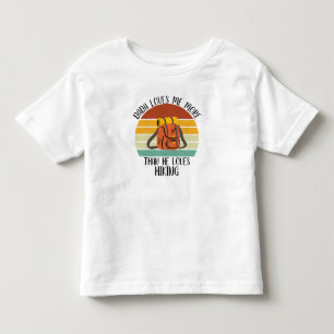 T-shirt Pour Les Tous Petits Dada m'aime plus qu'il n'aime randonnée