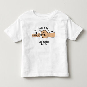 T-shirt Pour Les Tous Petits Daddy & Me Best Buddies for Life 1ère Fête des pèr