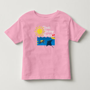 T-shirt Pour Les Tous Petits Dads Diving Buddy Design - Toddler Fine Jersey T-S