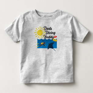 T-shirt Pour Les Tous Petits Dads Diving Buddy Design - Toddler Fine Jersey T-S
