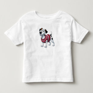 T-shirt Pour Les Tous Petits Dalmatien joyeux dans un doux pull