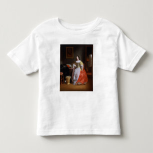 T-shirt Pour Les Tous Petits Dame en robe jaune et rouge