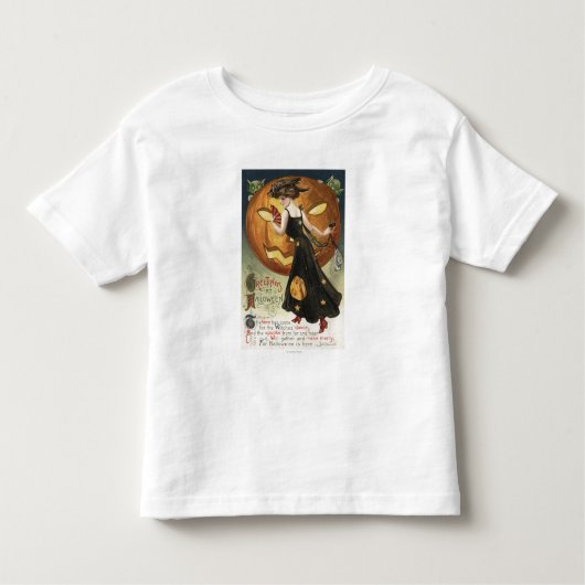 T-shirt Pour Les Tous Petits Danse et citrouille de Halloween GreetingWitch (Devant)