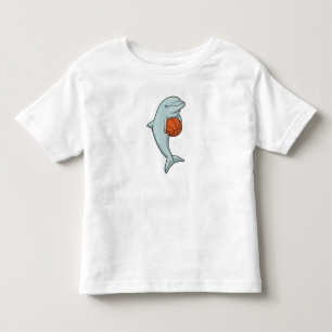 T-shirt Pour Les Tous Petits Dauphin au Basketball Sports
