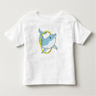 T-shirt Pour Les Tous Petits Dauphin avec anneau