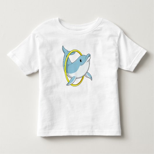 T-shirt Pour Les Tous Petits Dauphin avec anneau (Devant)