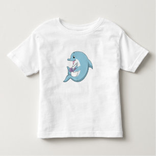 T-shirt Pour Les Tous Petits Dauphin avec Perle