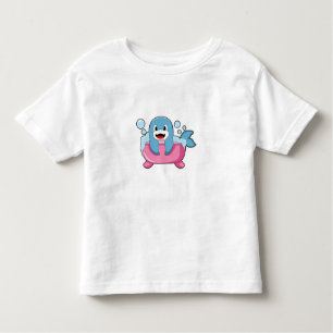 T-shirt Pour Les Tous Petits Dauphin sur baignoire