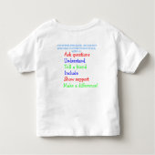 T-shirt Pour Les Tous Petits D'autisme puanteurs parfois ! (Dos)