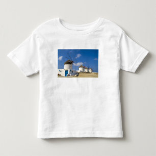 T-shirt Pour Les Tous Petits De beaux moulins à vent sur l'île de Mykonos,