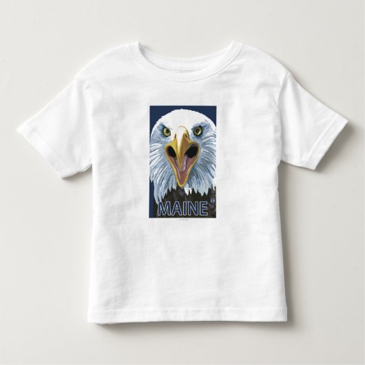 T-shirt Pour Les Tous Petits De MaineEagle fin (Devant)