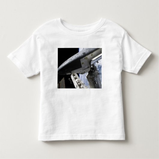 T-shirt Pour Les Tous Petits Découverte de navette spatiale ancrée (Devant)