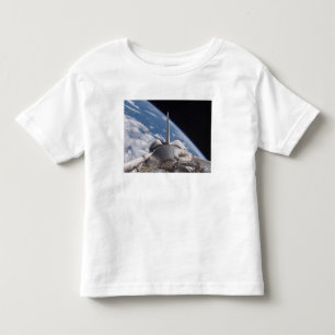 T-shirt Pour Les Tous Petits Découverte de navette spatiale backdropped par la