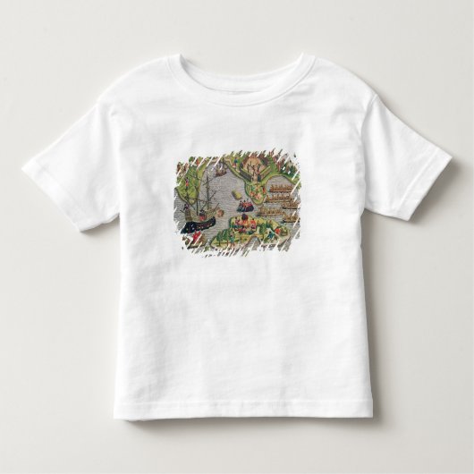 T-shirt Pour Les Tous Petits Découverte d'une croix parmi les roches (Devant)