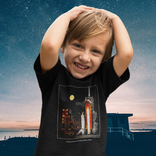 T-shirt Pour Les Tous Petits Découverte et Pleine lune de la navette spatiale e