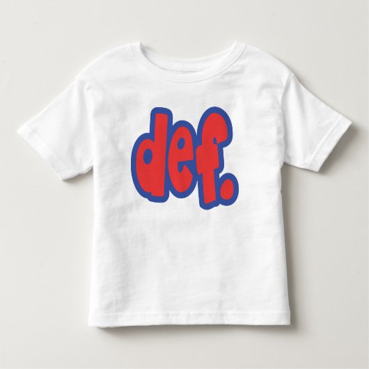 T-shirt Pour Les Tous Petits déf. (Devant)